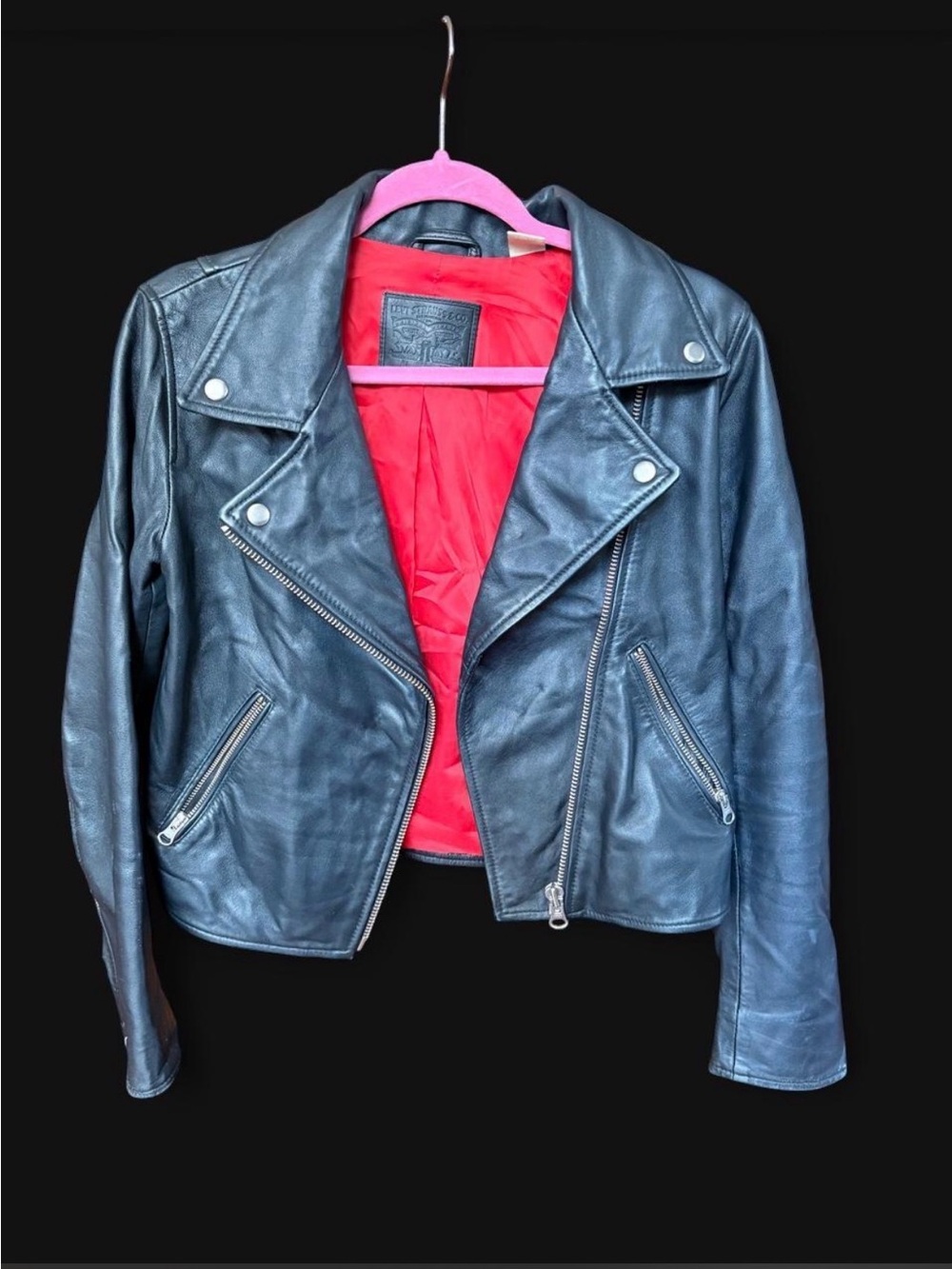 Levi’s Sheep Genuine Leather Moto Jacket.
